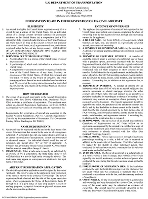 FAA Aircraft Registration Info